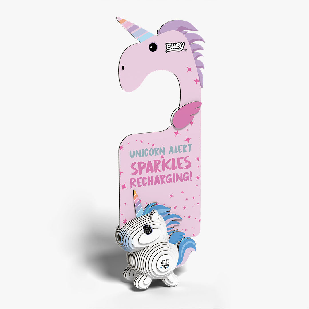 D069 Door Hanger Unicorn Sky