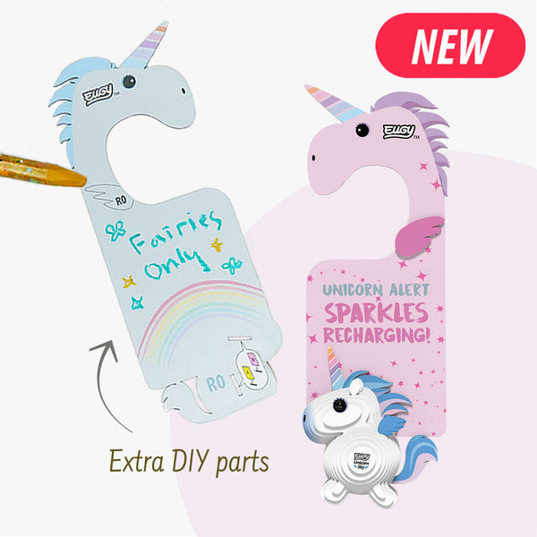 D069 Door Hanger Unicorn Sky