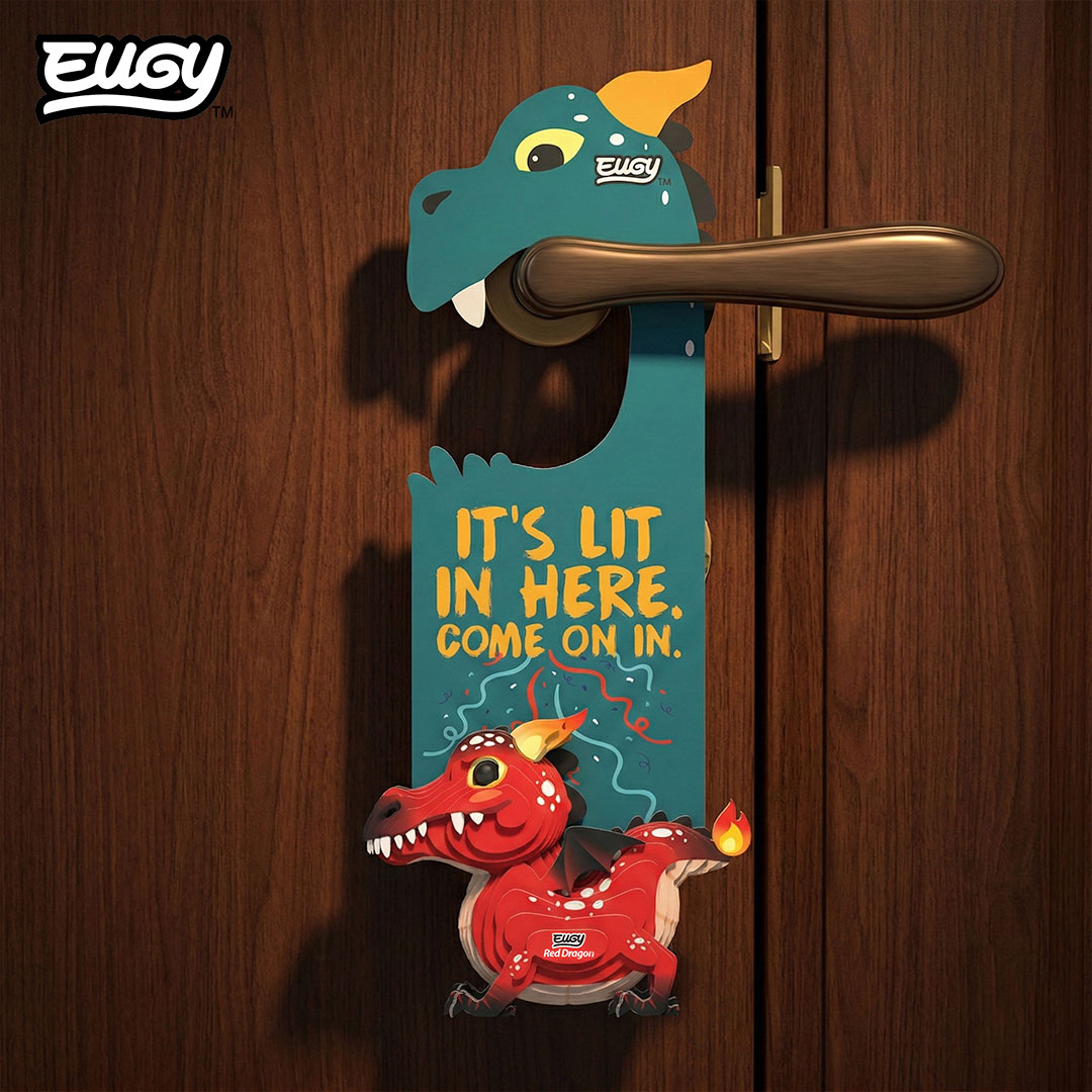 D085 Door Hanger Red Dragon