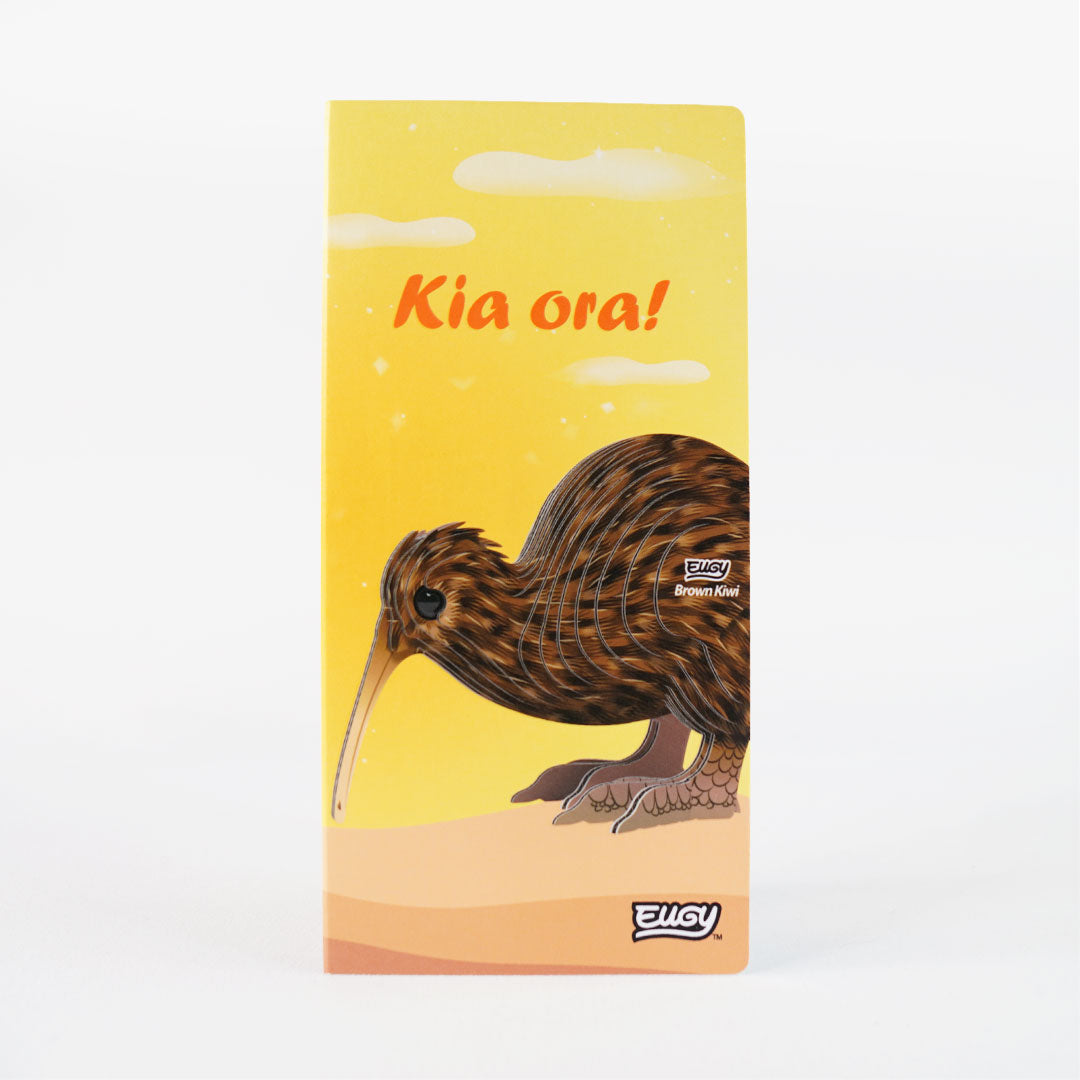 Pop Up Card Brown Kiwi